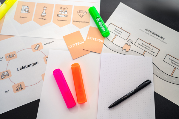 Farbauswahl im Webdesign Dieses Bild zeigt verschieden farbige Textmarker.