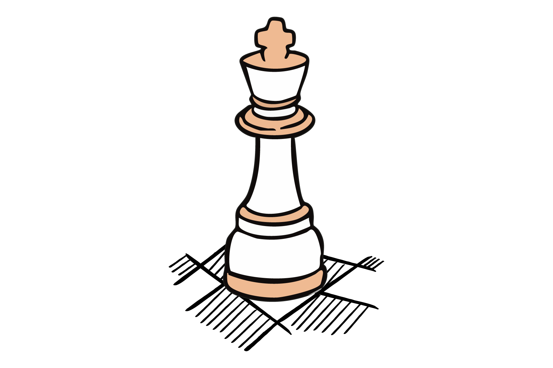 Dieses Bid zeigt die höchste Spielfigur aus dem Spiel Schach.