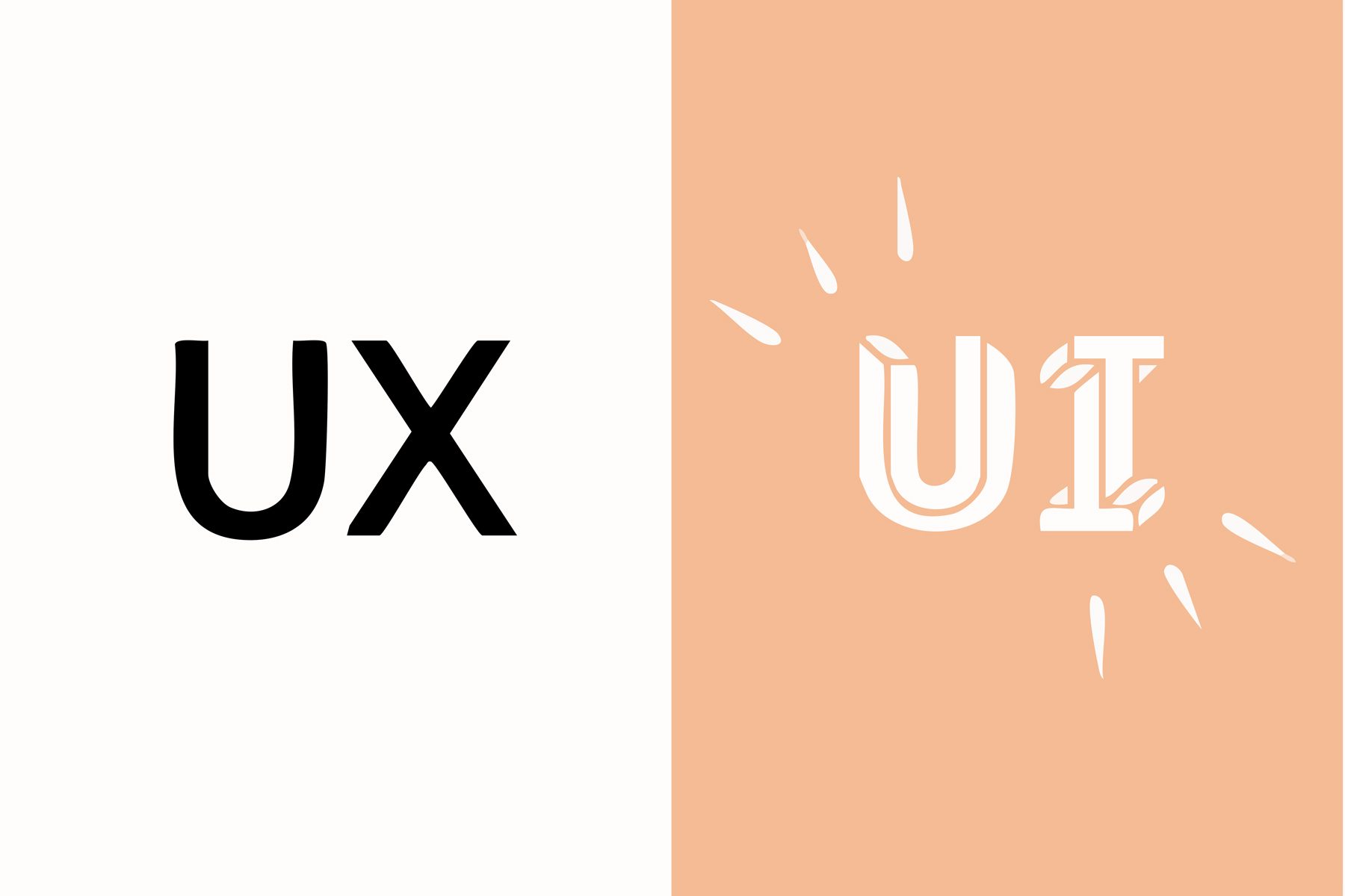 Ein Bild zu UX vs UI.